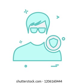 Avatar male icon design vector