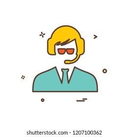 Avatar male icon design vector