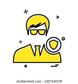 Avatar male icon design vector