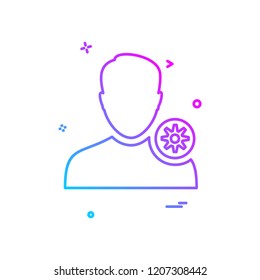 Avatar male icon design vector