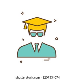 Avatar male icon design vector