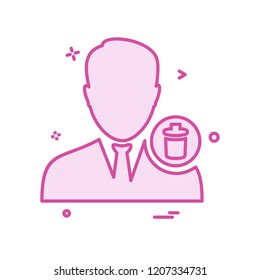 Avatar male icon design vector