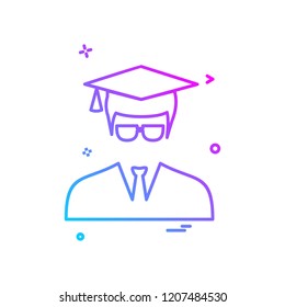 Avatar male icon design vector
