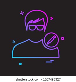 Avatar male icon design vector
