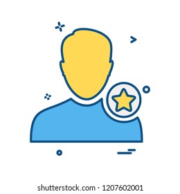 Avatar male icon design vector