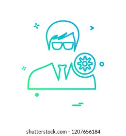 Avatar male icon design vector
