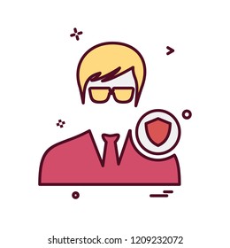 Avatar male icon design vector