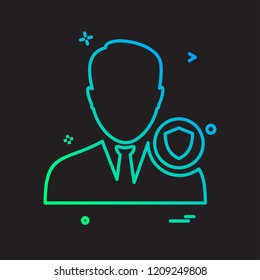 Avatar male icon design vector