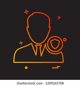 Avatar male icon design vector