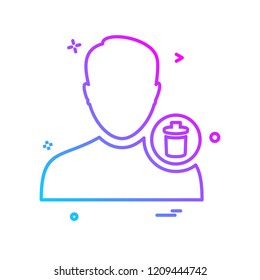 Avatar male icon design vector