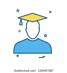 Avatar male icon design vector