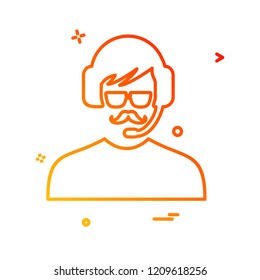 Avatar male icon design vector