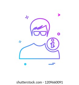 Avatar male icon design vector
