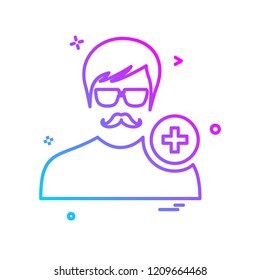 Avatar male icon design vector Avatar male icon design vector