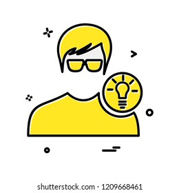 Avatar male icon design vector