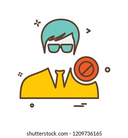 Avatar male icon design vector