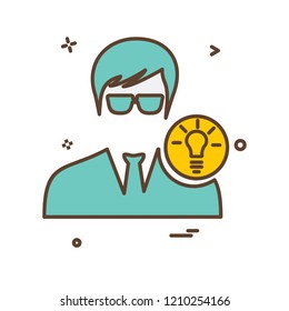 Avatar male icon design vector
