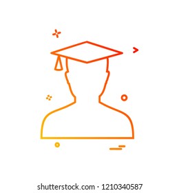 Avatar male icon design vector