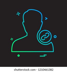 Avatar male icon design vector