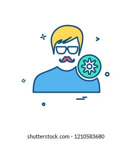 Avatar male icon design vector
