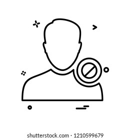 Avatar male icon design vector