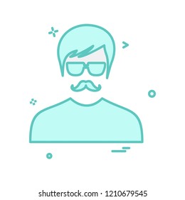Avatar male icon design vector