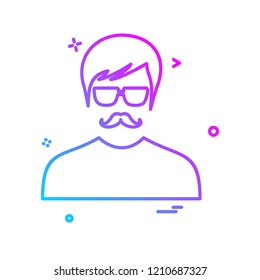 Avatar male icon design vector