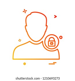 Avatar male icon design vector