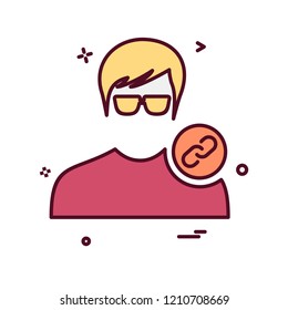 Avatar male icon design vector