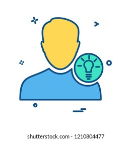 Avatar male icon design vector
