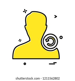 Avatar male icon design vector