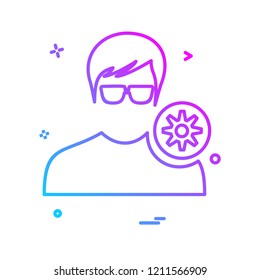 Avatar male icon design vector