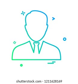 Avatar male icon design vector