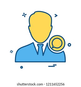 Avatar male icon design vector