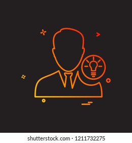 Avatar male icon design vector