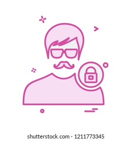 Avatar male icon design vector