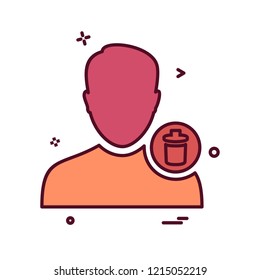 Avatar male icon design vector