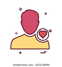 Avatar male icon design vector