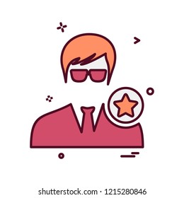 Avatar male icon design vector