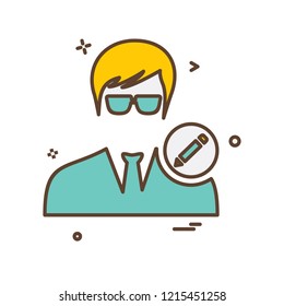 Avatar male icon design vector