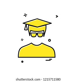 Avatar male icon design vector