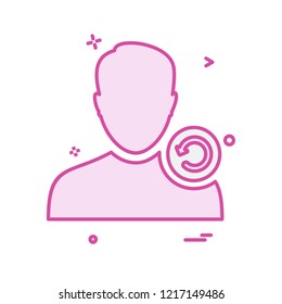 Avatar male icon design vector