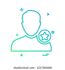 Avatar male icon design vector