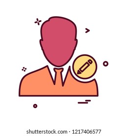Avatar male icon design vector