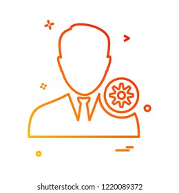 Avatar male icon design vector