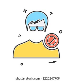 Avatar male icon design vector