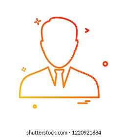 Avatar male icon design vector