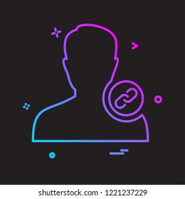 Avatar male icon design vector