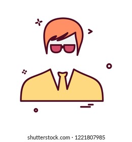 Avatar male icon design vector