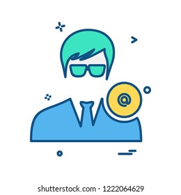 Avatar male icon design vector